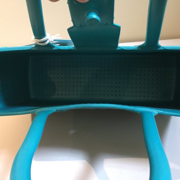 Great Bag Co. Designer Robert Verdi Rubber Tote Hand Bag Purse Aquamarin… - Picture 9 of 11